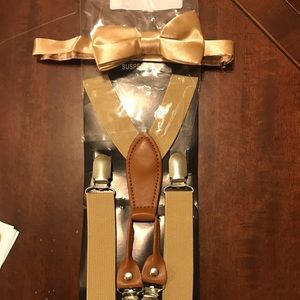 Boys suspended and bow tie set
